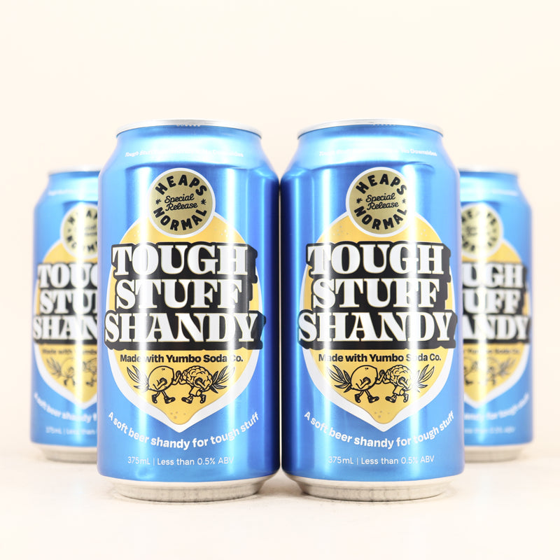 Heaps Normal x Yumbo Tough Stuff Shandy Can 375ml 4 Pack