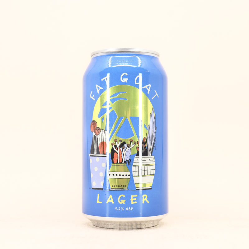 Fat Goat Lager Can 375ml