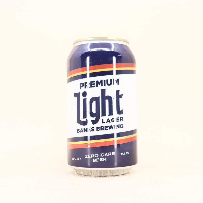 Banks Premium Light Lager Can 355ml