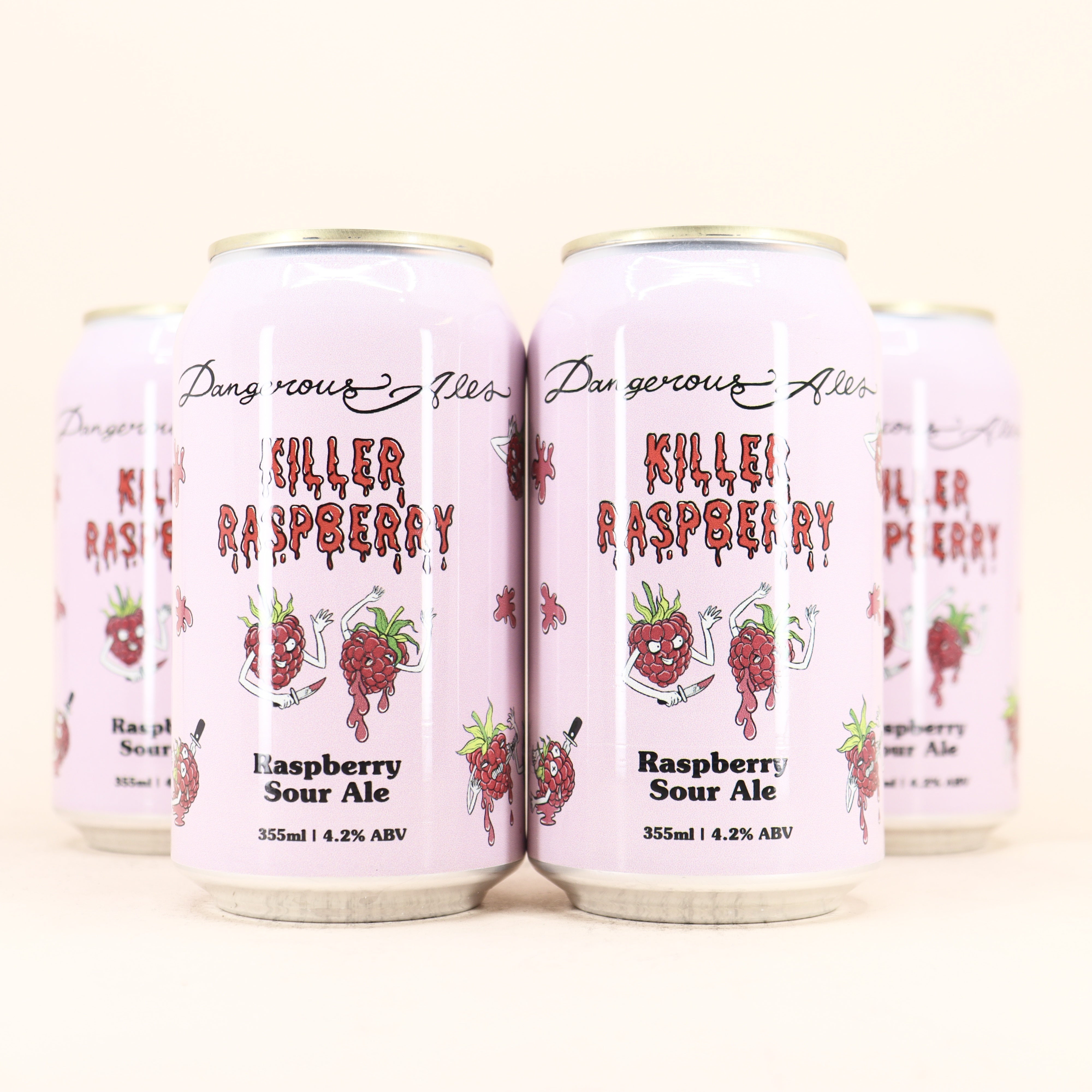 Dangerous Ales Killer Raspberry Sour Can 355ml 4 Pack – Beermash
