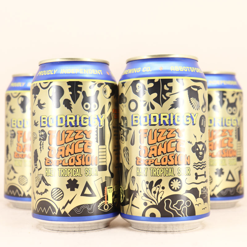 Bodriggy Fuzzy Dance Explosion Hazy Tropical Sour Can 355ml 4 Pack