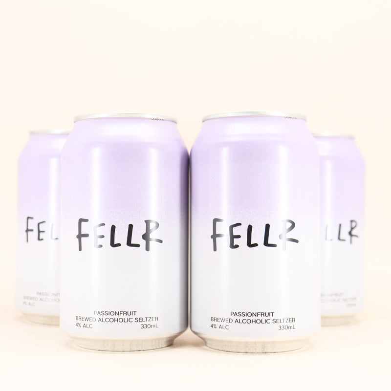 Fellr Passionfruit Seltzer Can 330ml 4 Pack