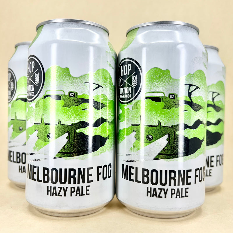 Hop Nation Melbourne Fog Hazy Pale Can 375ml 4 Pack