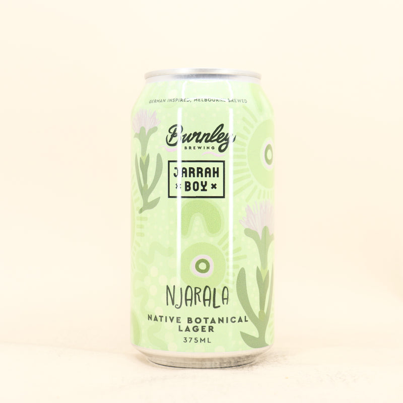 Burnley x Jarrah Boy Njarala Native Botanical Lager Can 375ml