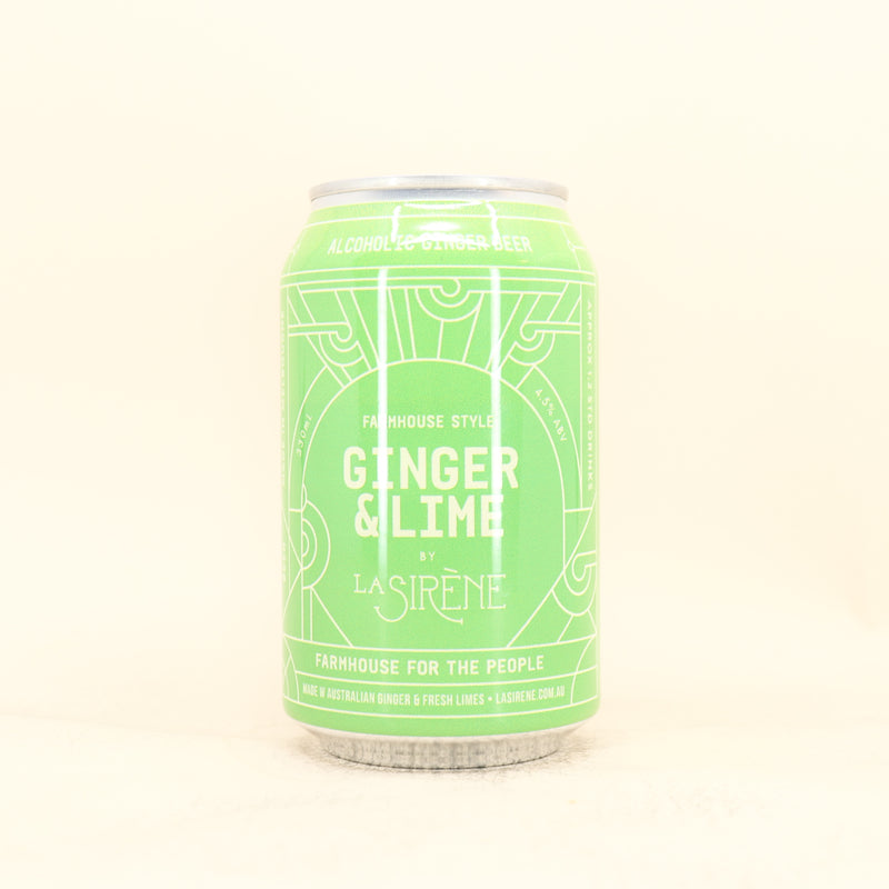 La Sirene Ginger & Lime Beer Can 330ml