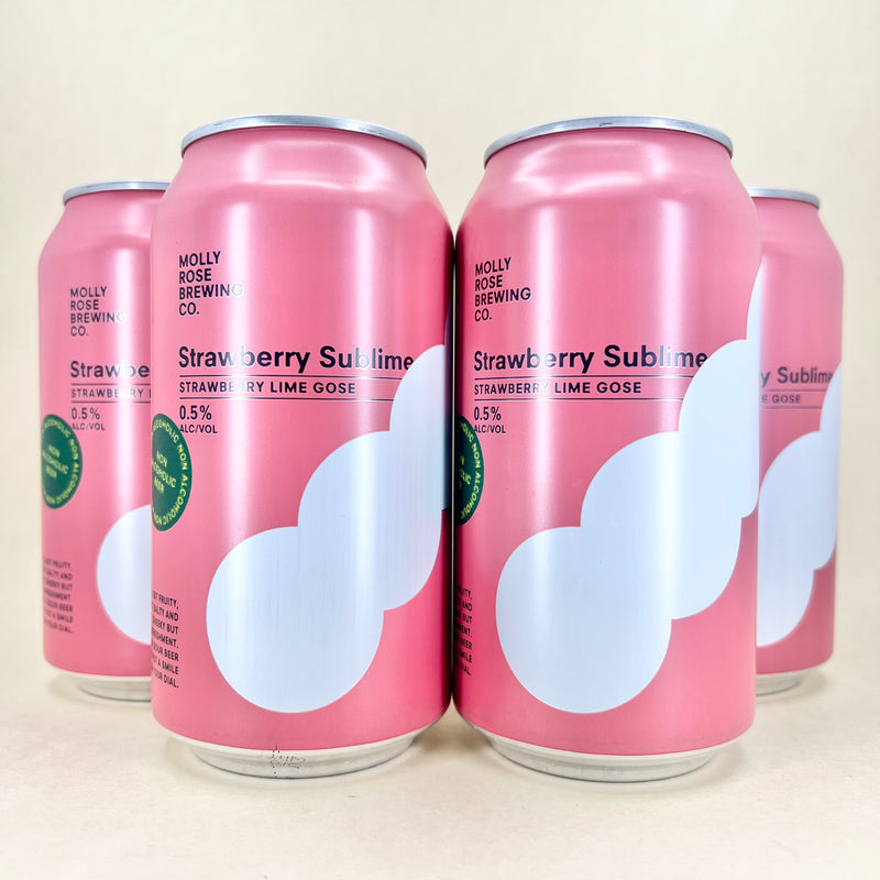 Molly Rose Strawberry Sublime Non-Alc Gose Can 375ml 4 Pack
