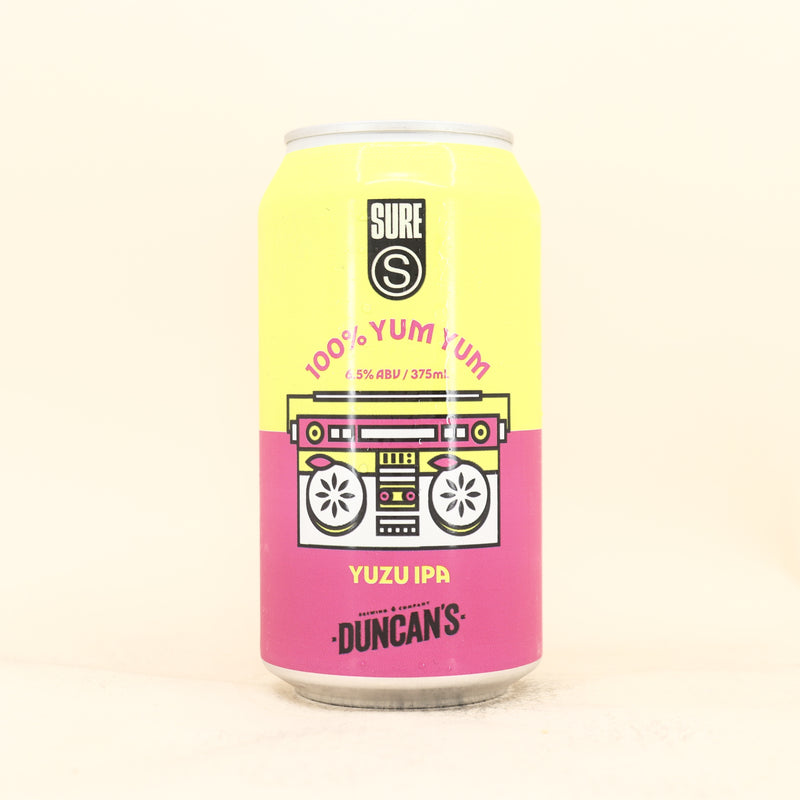 SURE x Duncan’s 100% Yum Yum Yuzu IPA Can 375ml