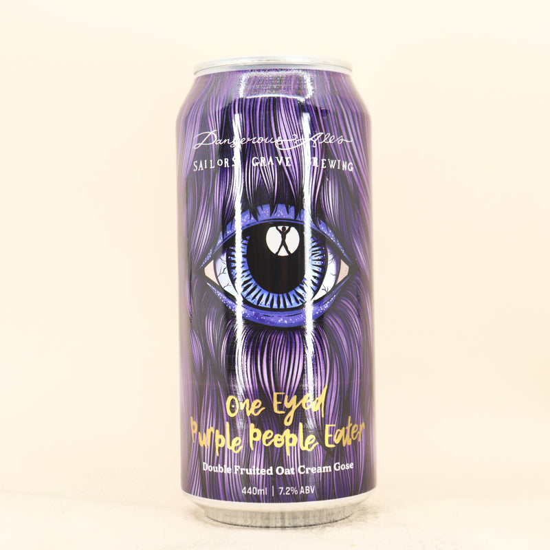 Sailors Grave x Dangerous Ales One Eyed Purple People Eater Double Fruited Oat Cream Gose Can 440ml