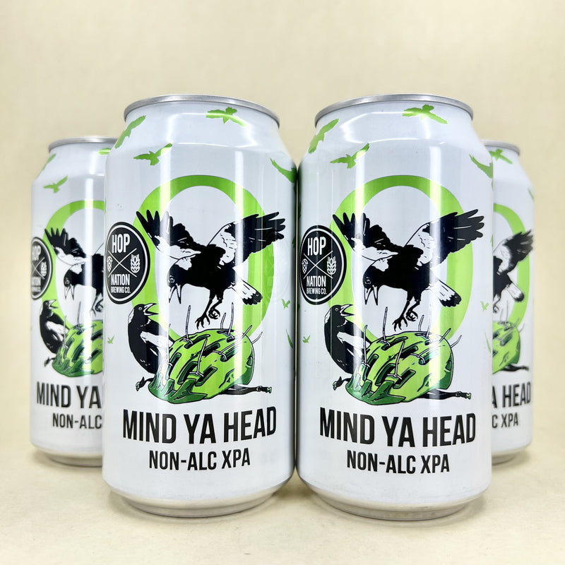 Hop Nation Mind Ya Head Non Alcoholic XPA Can 375ml 4 Pack