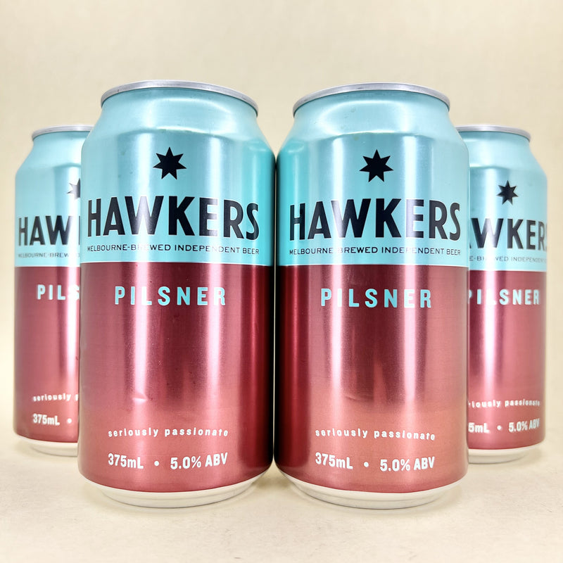 Hawkers Pilsner Can 375ml 4 Pack