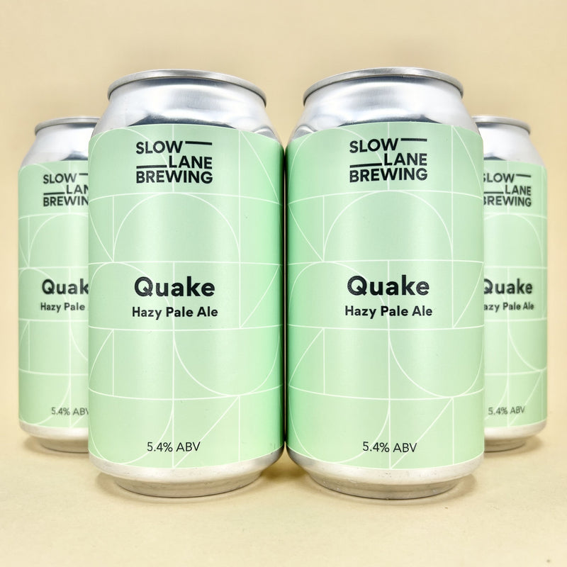 Slow Lane Quake Hazy Pale Ale Can 375ml 4 Pack