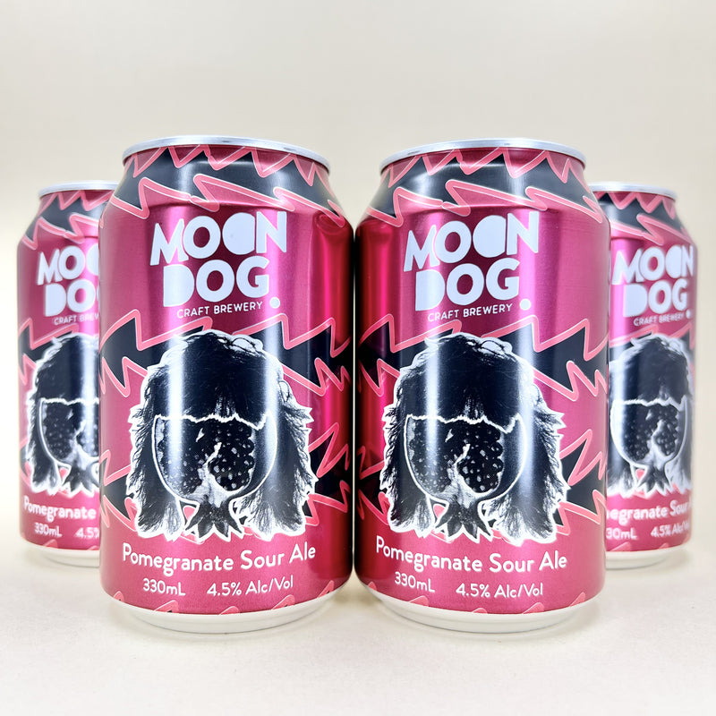 Moon Dog Jon Pom Jovi Pomegranate Sour Can 330ml 4 Pack