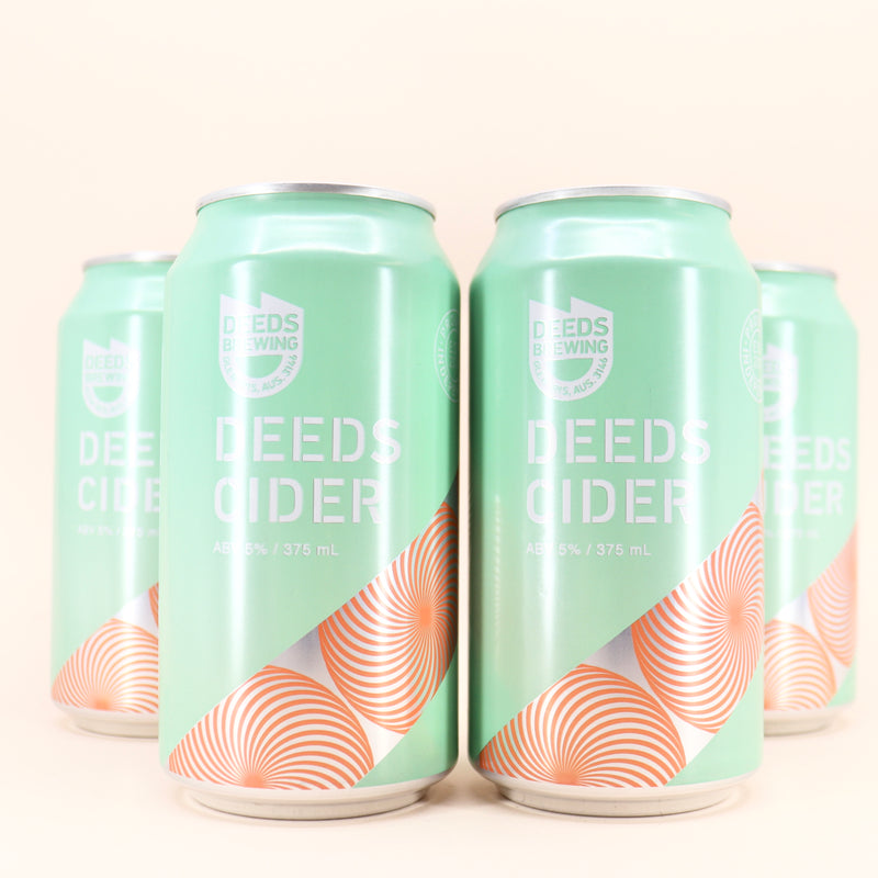 Deeds Cider Can 375ml 4 Pack