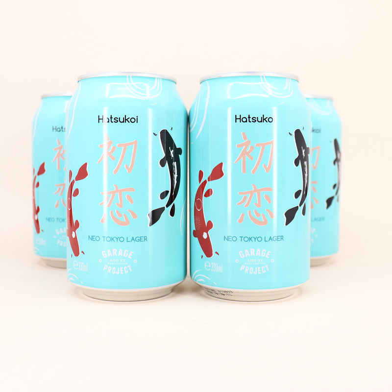 Garage Project Hatsukoi Neo Tokyo Lager Can 330ml 4 Pack