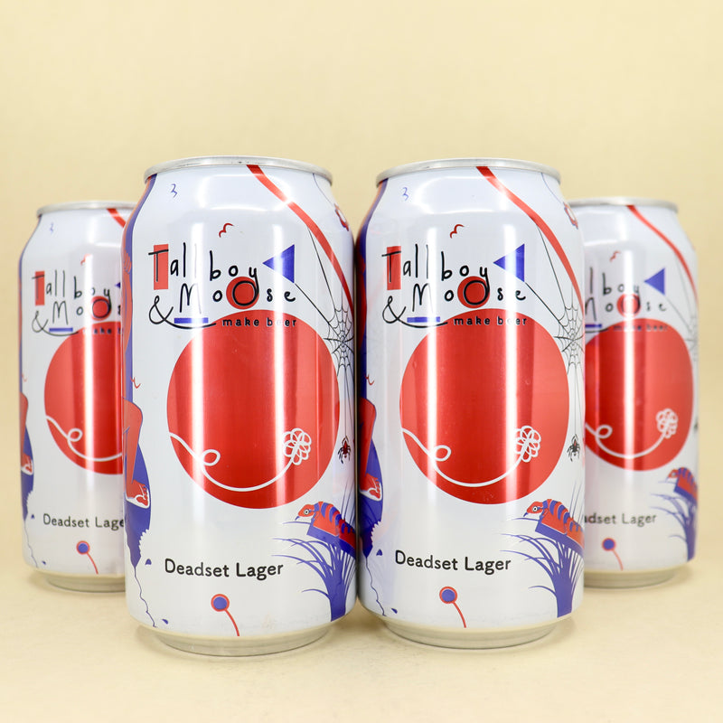 Tallboy & Moose Deadset Lager Can 375ml 4 Pack