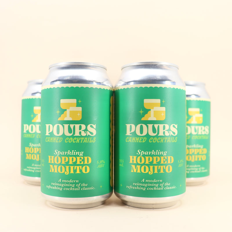 Pours Sparkling Hopped Mojito Can 355ml 4 Pack