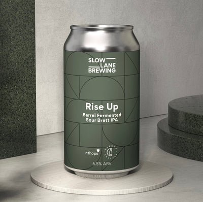 Slow Lane Rise Up Sour Brett IPA Can 375ml