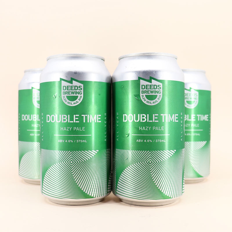Deeds Double Time Hazy Pale Can 375ml 4 Pack