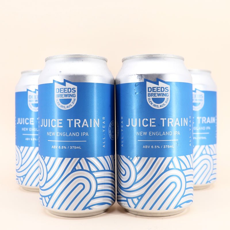 Deeds Juice Train NEIPA Can 375ml 4 Pack