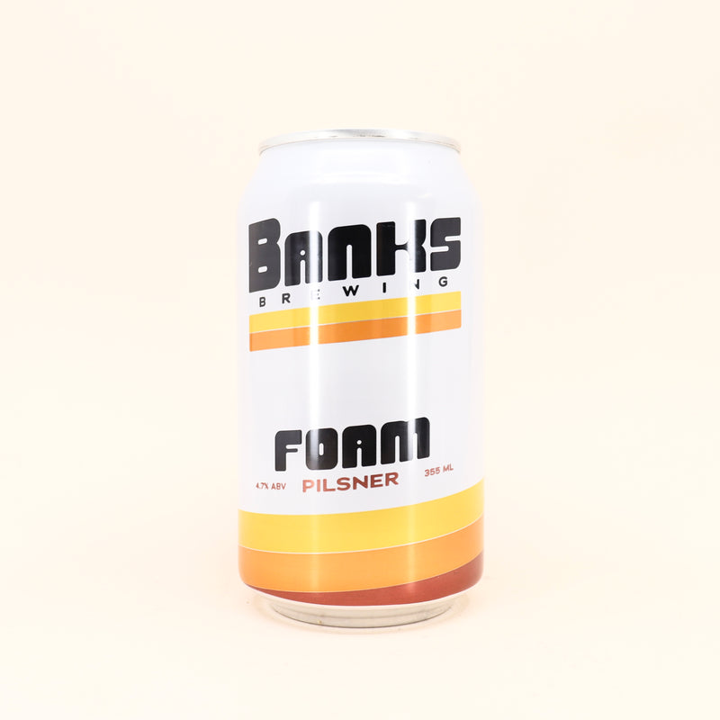 Banks Foam Pilsner Can 355ml