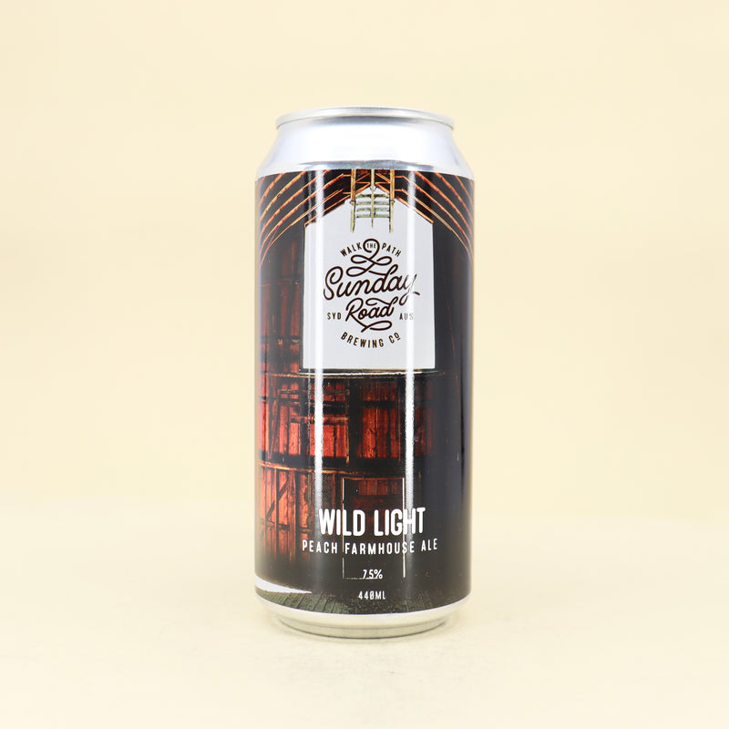 Sunday Road White Light Peach Apricot Farmhouse Ale Can 440ml