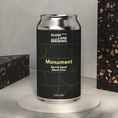 Slow Lane Monument Barrel-Aged Black Sour Can 375ml