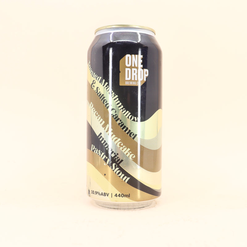 One Drop Toasted Marshmallow & Salted Caramel Pecan Mudcake Imperial Pastry Stout Can 440ml