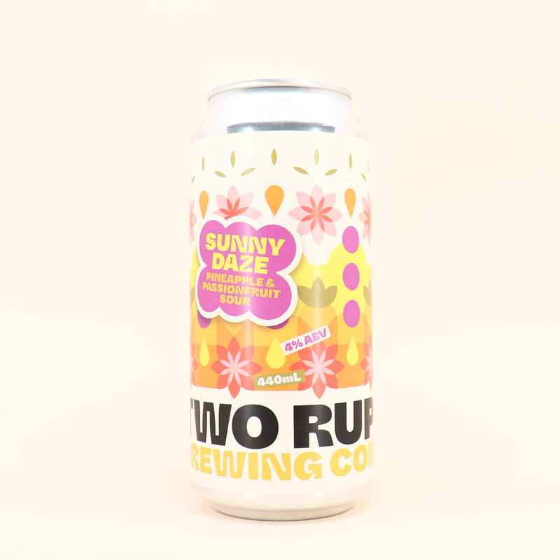 Two Rupees Sunny Daze Pineapple & Passionfruit Sour Can 440ml