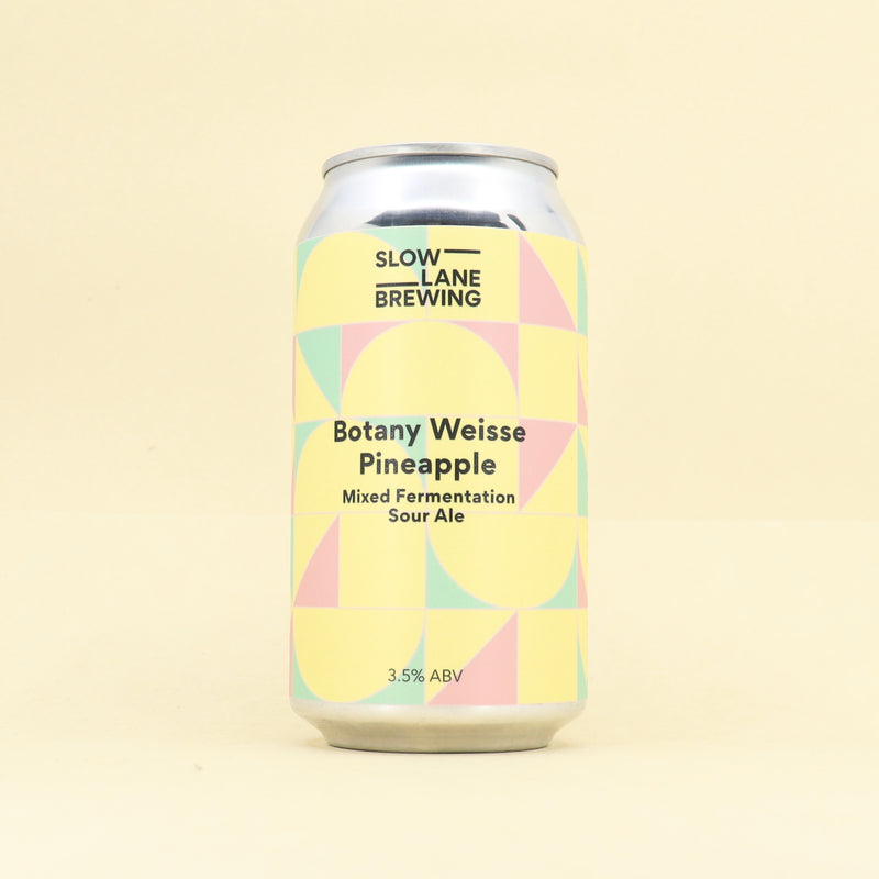 Slow Lane Botany Weisse Pineapple Mixed Fermentation Sour Ale Can 375ml