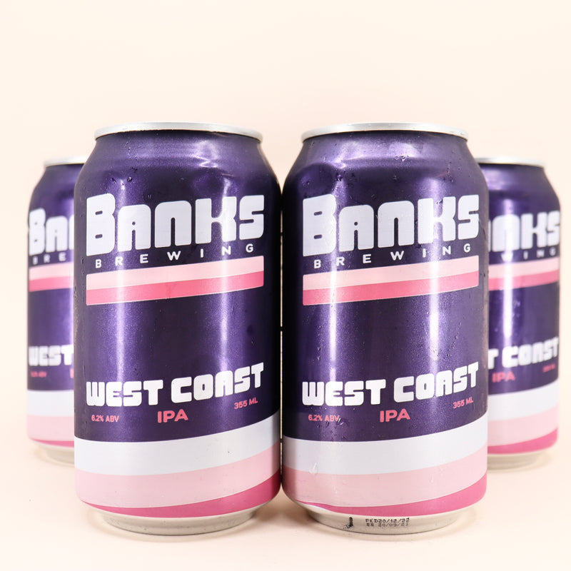 Banks West Coast IPA Can 355ml 4 Pack