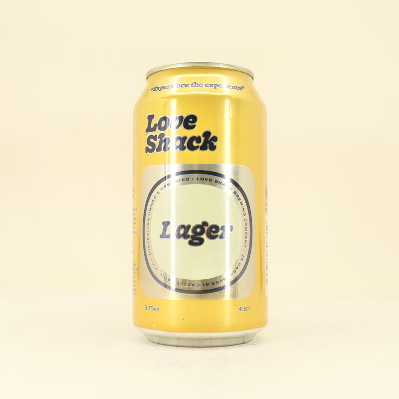 Love Shack Lager Can 375ml
